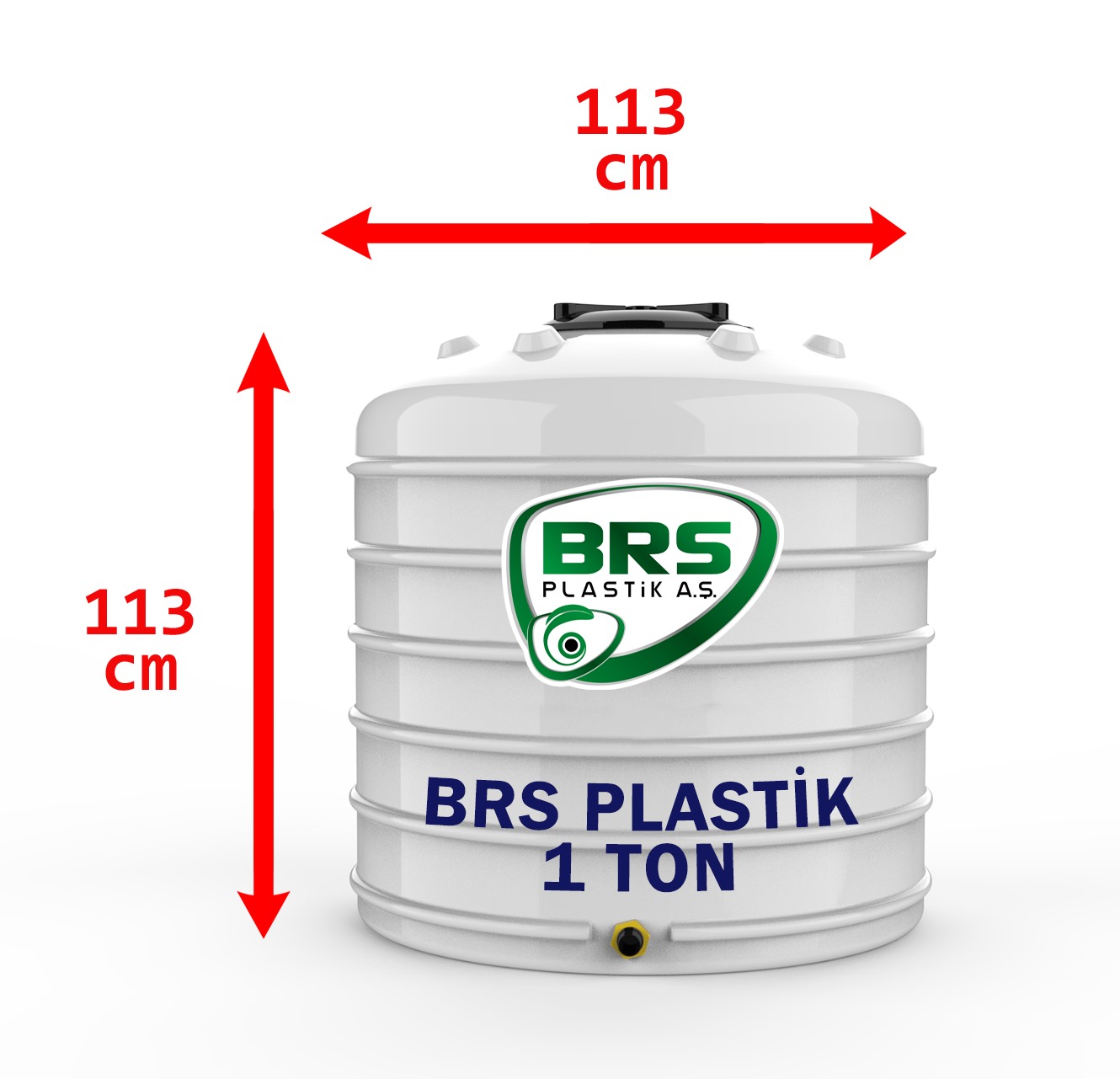 1 Ton Plastik Su Deposu