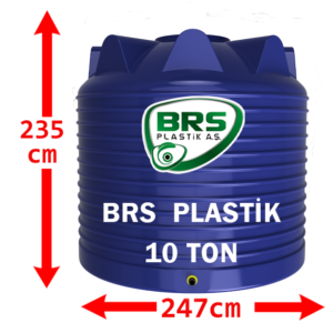 10 Tonluk Plastik Su Deposu