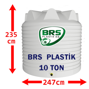 10 Ton Plastik Su Deposu