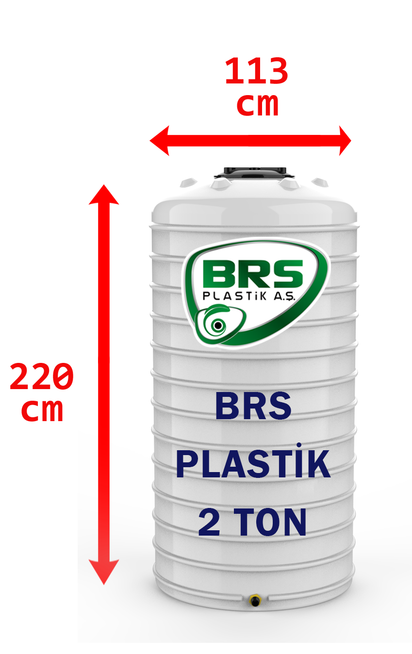 2 Ton Plastik Su Deposu