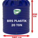 20 Ton Plastik Su Deposu