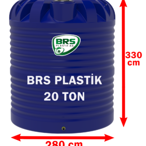 20 Ton Plastik Su Deposu