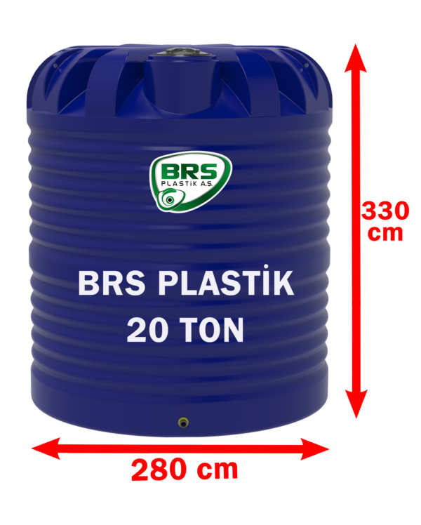 20 Ton Plastik Su Deposu