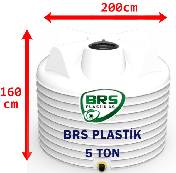 5 Ton Plastik Su Deposu