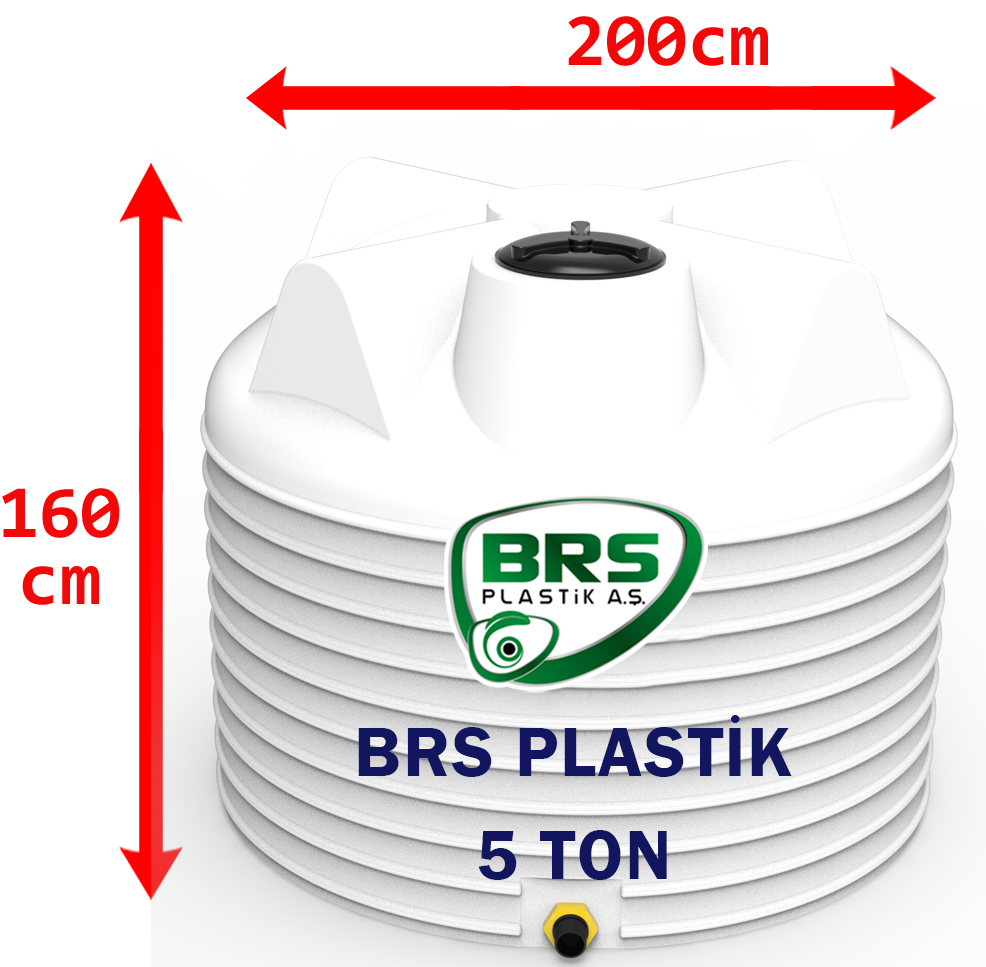 5 Ton Plastik Su Deposu